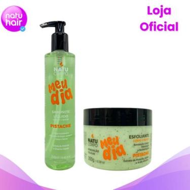 Imagem de Kit Sabonete Líquido Pistache 250ml + Esfoliante Pistache Natucorpo Me