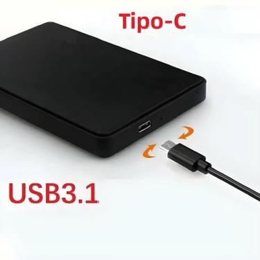 Imagem de Caixa de disco rígido móvel SATA USB3.1 HDD de 2,5" para armazenamento