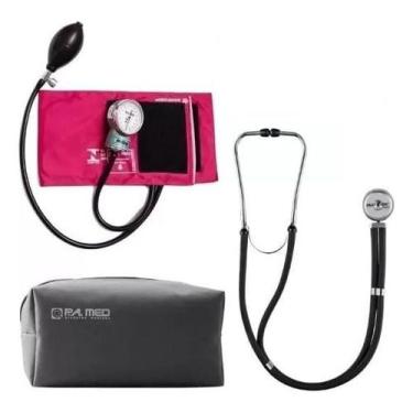 Imagem de Kit Acadêmico Enfermagem Aparelho De Pressao Esfigmo Manual Pamed + Es