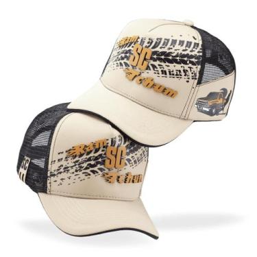 Imagem de Boné Boiadeira Ram Tchum Telinha Country Masculino Feminino - Pampas C