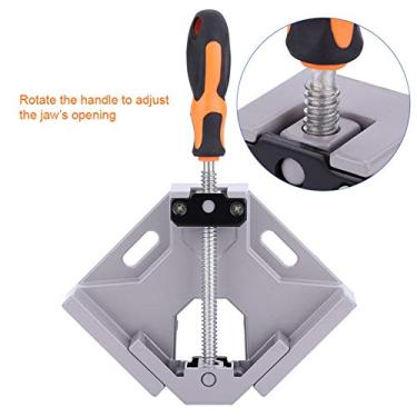 Imagem de Akozon Alça única DE 90 ° DE Alumínio DE Alumínio CLAMP CANTO DE CANTO DO ÂNGULO PARA FORMA EM FORMULAÇÃO E SOLDAÇÃO