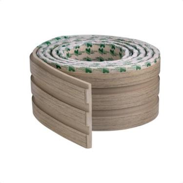 Imagem de Painel Ripado Laminado De Eva Autocolante Flexível Rolo 10Mt Linha Mad