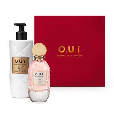 Imagem de O.U.i Combo Madeleine 862: Eau de Parfum 75ml + Loção Hidratante 400ml + Caixa M
