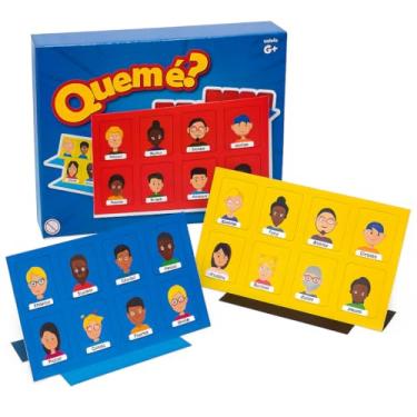 Imagem de Jogo Quem é?, Clássico de Adivinhação para Família, 6+ Anos, Tabuleiro com Personagens