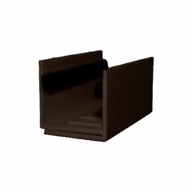 Imagem de Guia U - Externo Ajustável Para Porta De Correr - Marrom