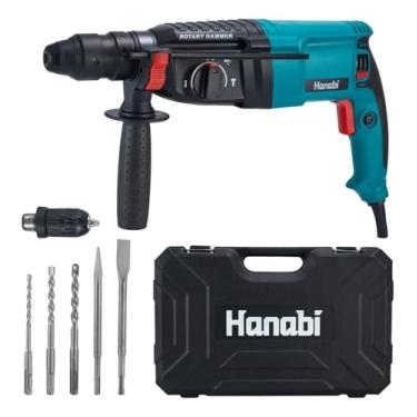 Imagem de Hanabi Martelete Perfurador Rompedor Furadeira 110v Profissional 26mm 1300w SDS Plus Furadeira de Impacto