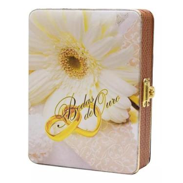 Imagem de Álbum Fotográfico Caixa Luxo Bodas De Ouro 100 Fotos 10x15 - Capture Á