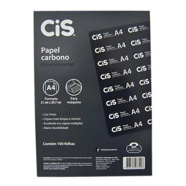 Imagem de Carbono preto para máquina A4 caixa com 100 folhas Cis
