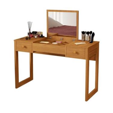 Imagem de Penteadeira Camarim Em MDF Com Espelho Quarto Moderno Luxo - Casa Roma