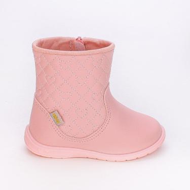Imagem de Bota Montaria Kidy Baby Soft com Bordado Rosa Claro