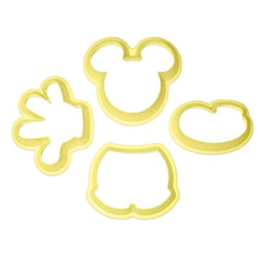 Imagem de Kit Cortador Ratinho Biscoito Massas Biscuit 4 Peças