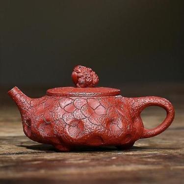 Imagem de Chaleiras elétricas bule de chá yixing sapo dourado feito à mão bule d