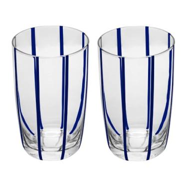 Imagem de WOLFF - Conjunto 2 Copos Altos Azura 450ml Azul Vidro