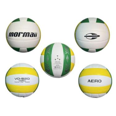 Imagem de Bola Volei de Quadra Mormaii Branco Verde e Amarelo