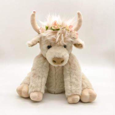 Imagem de Brinquedo de pelúcia Highland Cow com juntas móveis, bicho de pelúcia 