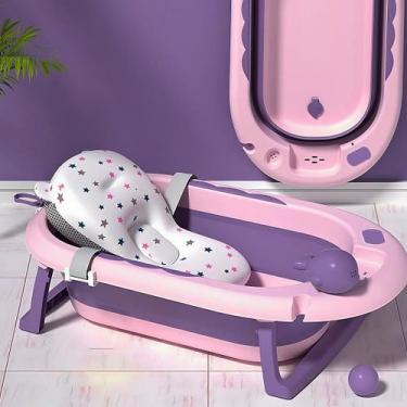 Imagem de Banheira de Bebê Leve E Fácil De Transportar Infantil Com Almofada De 