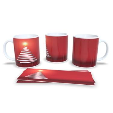 Imagem de Caneca de Natal com Estampa Natalina, Porcelana Branca, Design Festivo com Trenó e Renas, Decoração para Casa e Escritório, Presente (6)
