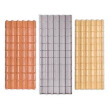 Imagem de Telha Afort Pvc Plan Cor:Cinza, Cinza