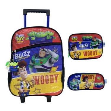 Imagem de Kit Mochila De Rodinha + Lancheira + Estojo Toy Story 42432-Masculino