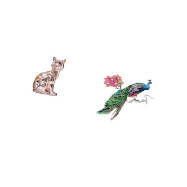 Imagem de Fenteer Estátua de Gato, Estatueta Decorativa, Escultura de Animal, Arte, Artesanato, Ornamento para Lareira, Decalque de Parede, Decoração de Arte, Adesivo D