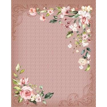 Imagem de Tecido Tricoline Digital Jogo Americano Floral, 40x150 cm (Rosê)