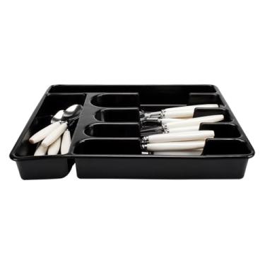 Imagem de Porta Talher De Gaveta Para Organização de Cozinha (Preto)