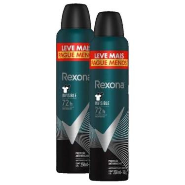 Imagem de 2 Rexona Men Desodorante Antitranspirante Invisible 250ml