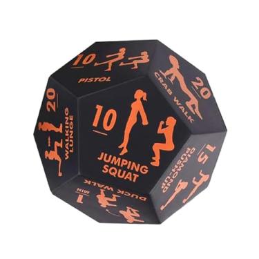 Imagem de Aymzbd Cubo de Treinamento de 12 Lados, Leve, Feito de Espuma, para Equipamentos de Ginástica, WOD, Exercícios com Peso Corporal, Treino de Corpo Inteiro, Pa, Laranja