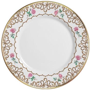 Imagem de Sousplat Sweet Bird Filete Ouro 34 Cm Cerâmica Alleanza