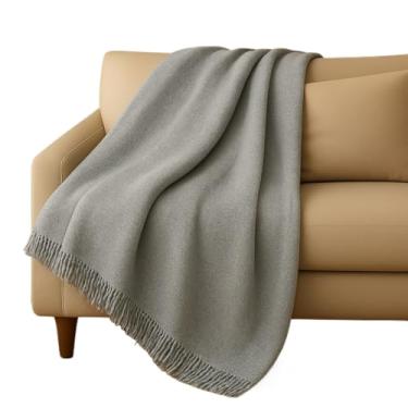 Imagem de Manta Para Casal Algodão Decoração Capa De Sofá(cinza neblina)