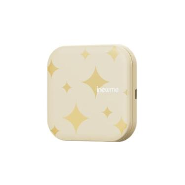 Imagem de inewme Espelho de maquiagem com protetor solar UV, carregamento USB, luz LED, 3 cores, infinito, escurecimento, compacto, portátil, espelho de maquiagem adequado para o melhor presente