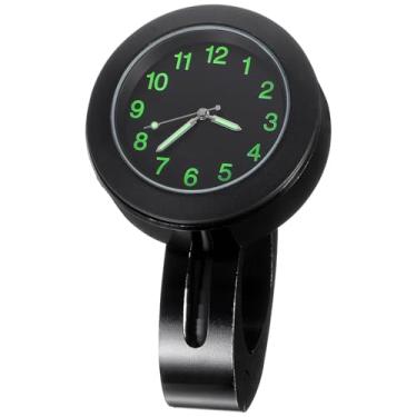 Imagem de KESYOO Mini relógio digital à prova d'água para guidão de motocicleta, acessório de montagem de bicicleta preto de 7/20.3 cm para segurança e tempo de condução