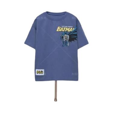 Imagem de Camiseta Infantil De Desenho Animado Verão Solta E Fashion Com Manga C