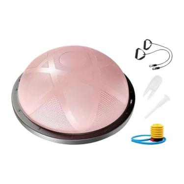 Imagem de Qraatosi Bola de Equilíbrio para Exercícios de Fortalecimento Do Core, Bola de Equilíbrio Multifuncional, Equipamento de Treino Completo para Casa E Academia, Rosa