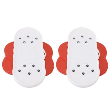 Imagem de Dioche Disco de Torção de Cintura Dividido Tipo Pedal Duplo Placa de Exercício Silenciosa para Exercícios de Fitness Em Casa Vermelho