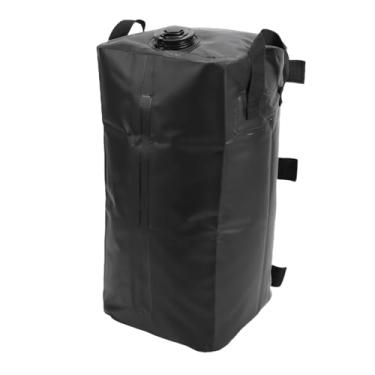 Imagem de Jiawu Bolsa de água Com Dossel, Leve, Ajustável, 20l, para Barraca Pop Up, Gazebo, Acampamento, Caminhadas, Viagem, Tecido de Malha de Pvc 500d (Preto)