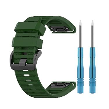 Imagem de BKUANE Pulseira de silicone esportiva de 26 mm para Garmin Enduro/TACTIX DELTA Easy Fit Quick Release Wirstband para Garmin 6X Pro Bracelet (Cor: A, Tamanho: Para enduro)