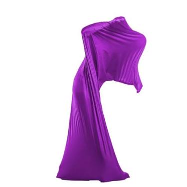 Imagem de É um vestido de dança com meias sensoriais elásticas para reuniões no campus, meias sensoriais para crianças e adultos com autismo (roxo escuro, altura (60-63))