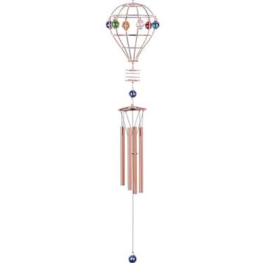 Imagem de ICE ARMOR Balão de ar de 86 cm de comprimento, estátua de sino de vento, escultura, ornamento, decoração de jardim, ideias para inauguração de casa, feriados e aniversários, ótima adição colecionável