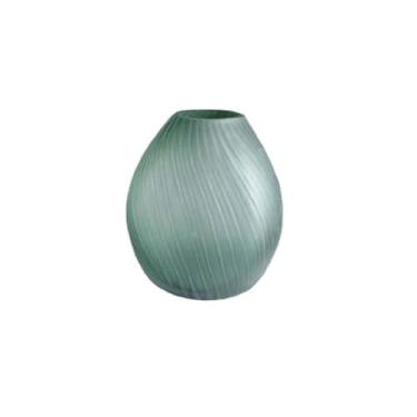 Imagem de Vasos de vidro fosco rosqueado para sala de estar, entrada, restaurante, arranjo de flores, vaso de mesa (A)