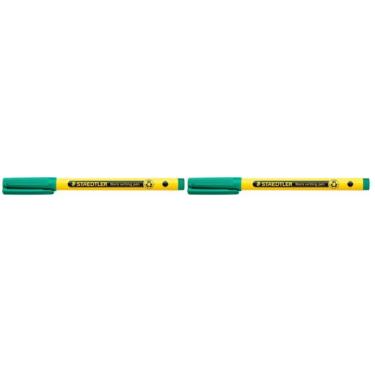 Imagem de Bolígrafo de Escritura STAEDTLER Fineliner Noris Verde Paquete de 2