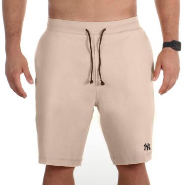 Imagem de Bermuda Moletinho Plus Size Masculina Elástico Cintura Cordão Ajustavel Tamanho Especial G1 ao G5-Masculino