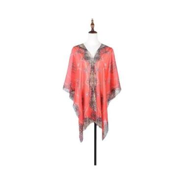 Imagem de Lenço De Chiffon Feminino Estampado Para Verão, Toalha De Praia, Xale 