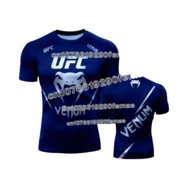 Imagem de Camiseta Masculina Com Estampa 3D UFC, Manga Curta, Gola Redonda, Roup