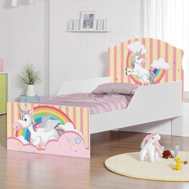 Imagem de Cama Infantil Tick Unicórnio Meigo Com Colchão