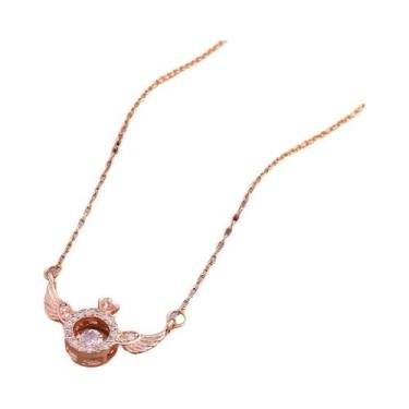 Imagem de Colar Feminino De Luxo Com Pingente De Coração Em Aço Inoxidável, Joia