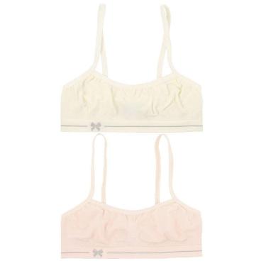 Imagem de Kit 2 Top DelRio Kids Infantil Feminino Sem Costura Microfibra-Feminino