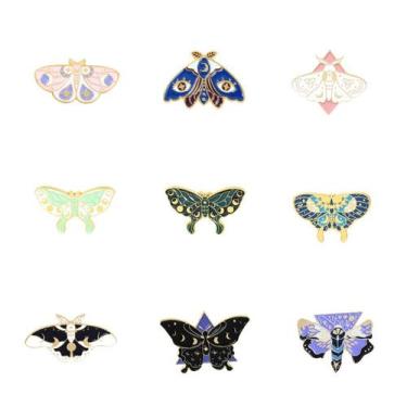 Imagem de Conjunto de alfinetes de broche e acessório de blusa de liga esmaltada