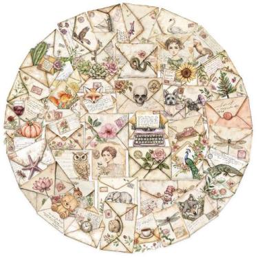 Imagem de Adesivo: selo postal europeu vintage, 50 unidades, à prova d'água - yi