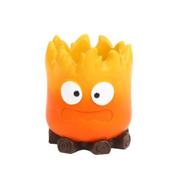 Imagem de Porta-canetas Creative Resin Flame Cartoon Fire Design - Yiweisai